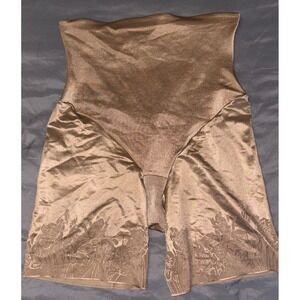 Flexees Plus Beige Ultra‎ High Waist Tummy & Thigh Slimming Shaper Shorts 2XL